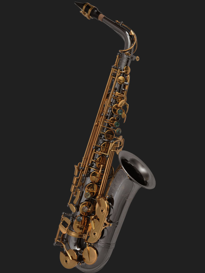 Cannonball AScep-BL alto saxophones – Black Nickel / Gold Lacquer Keys