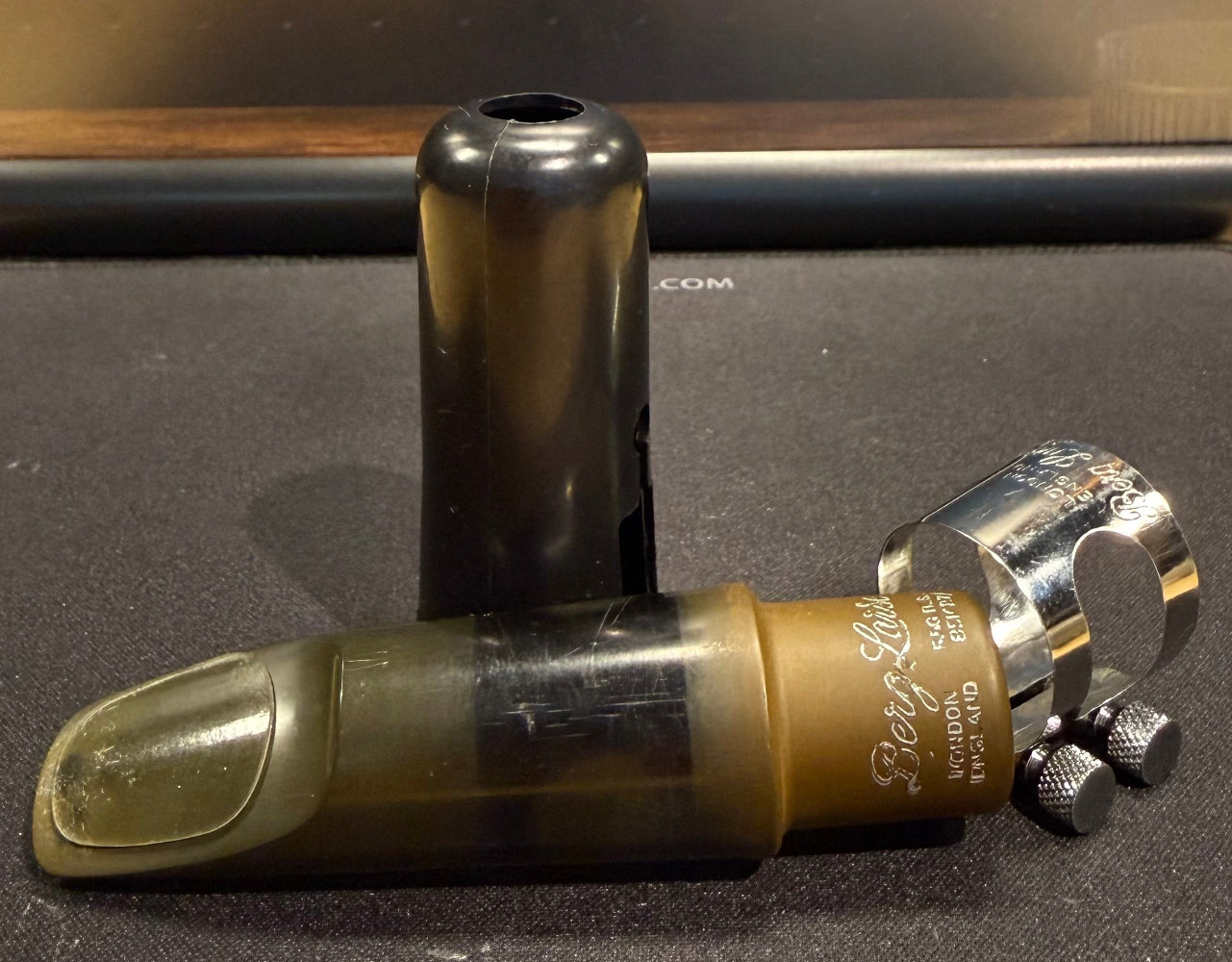 Berg Larsen 105/1 SMS ebonite tenor saxophone mouthpiece with ligature and cap