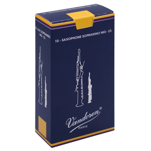 Vandoren Traditional Sopranino Saxophone Reeds Box Front View