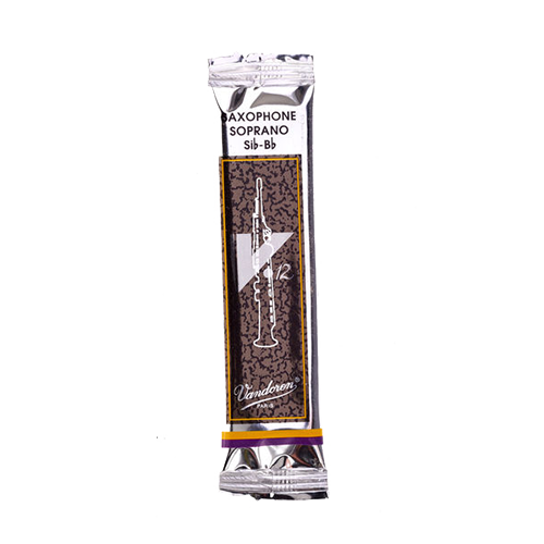 Single Vandoren V12 soprano saxophone reed