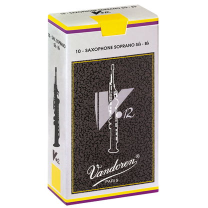 Vandoren V12 soprano saxophone reeds box