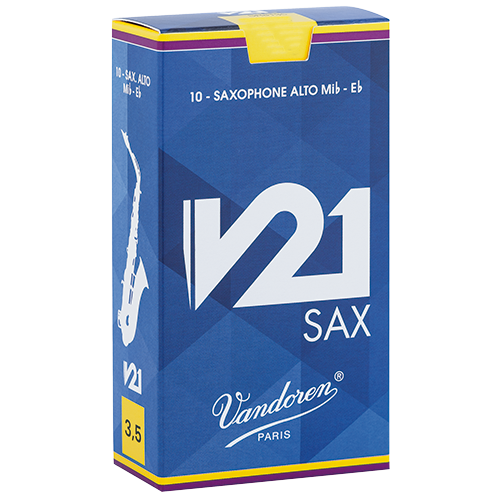 Vandoren V21 alto saxophone reeds box of 10 reeds