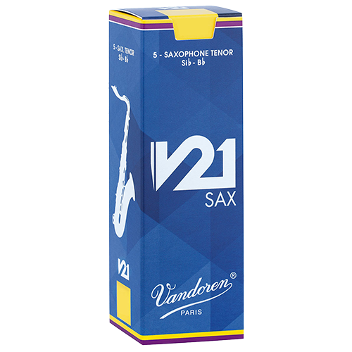 Vandoren V21 Tenor Saxophone Reeds Box Front View