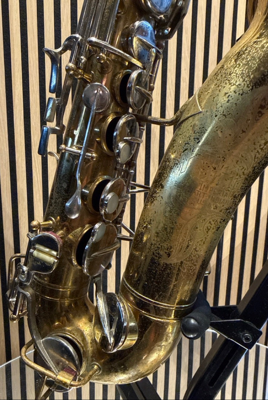 Martin Imperial alto saxophone low-key mechanism and lacquer wear