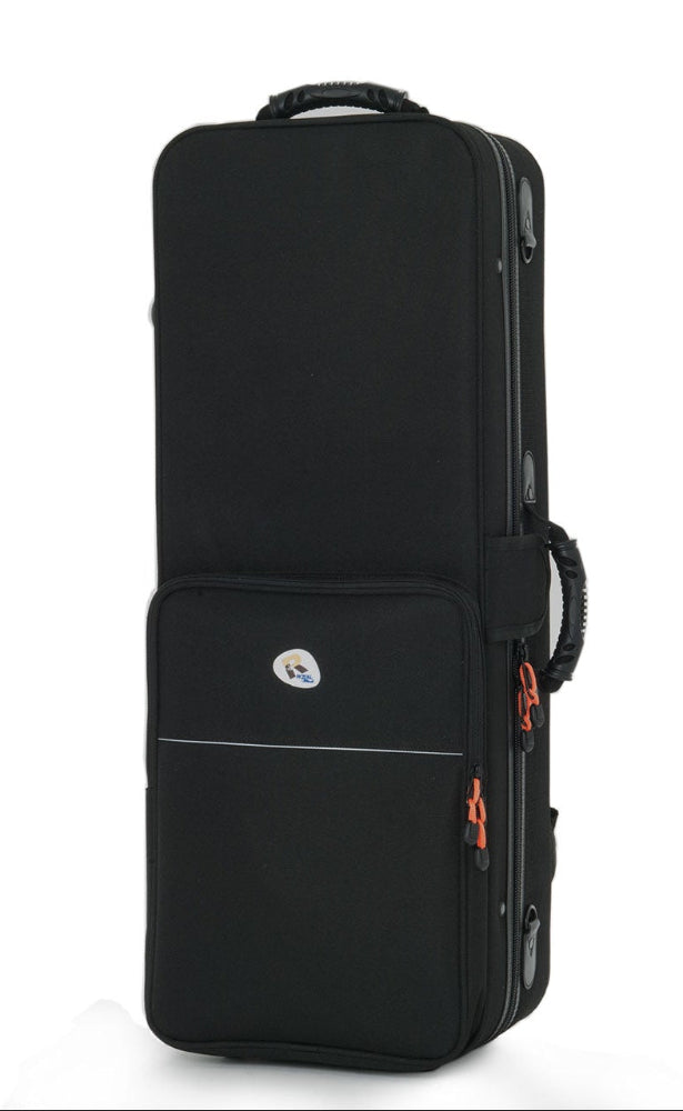 Royal Winds by Borgani RTS55 tenor saxophone – black protective case with exterior storage pocket and carrying handles
