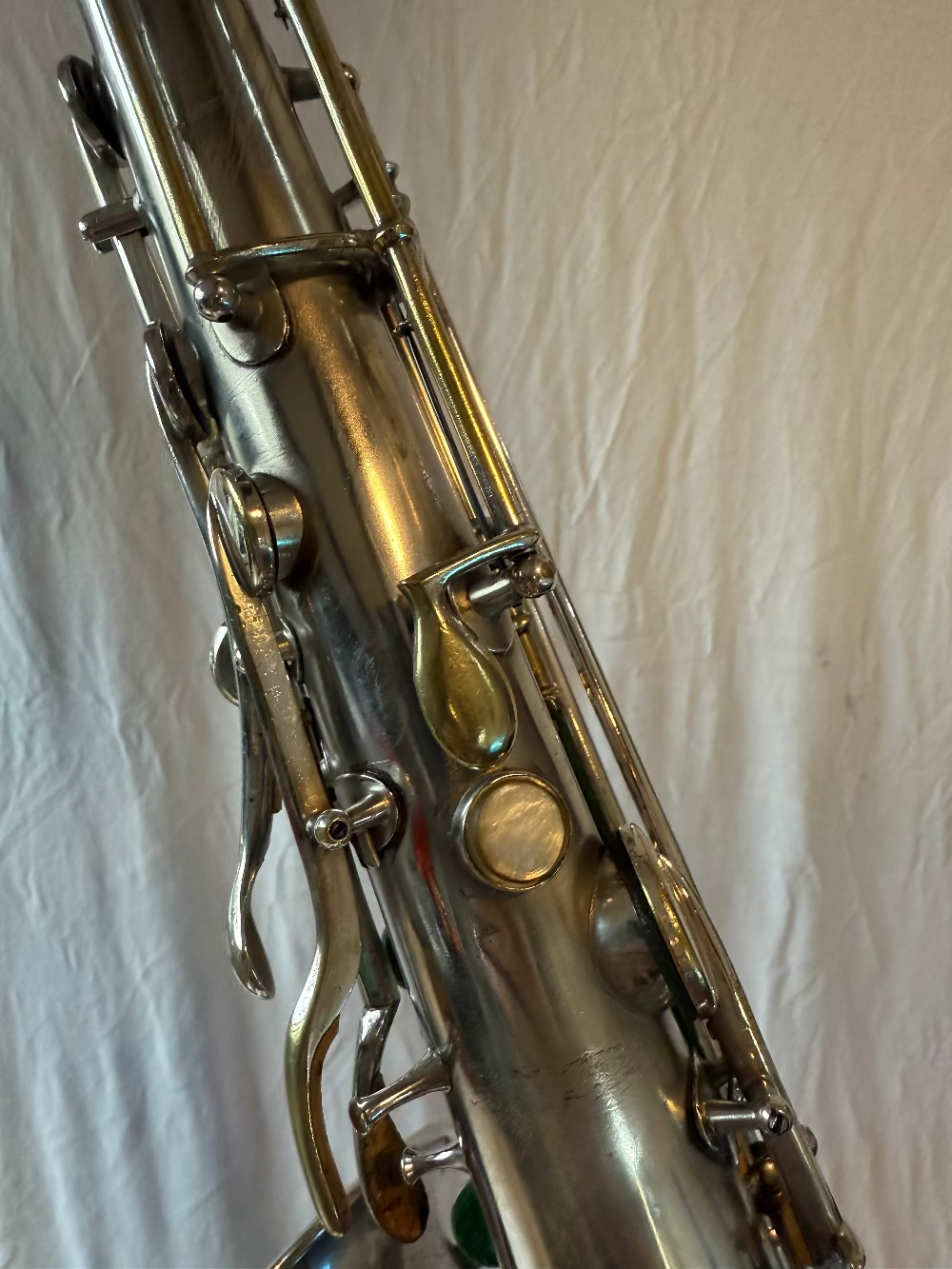 Buescher True Tone verzilverd octaaf bediening