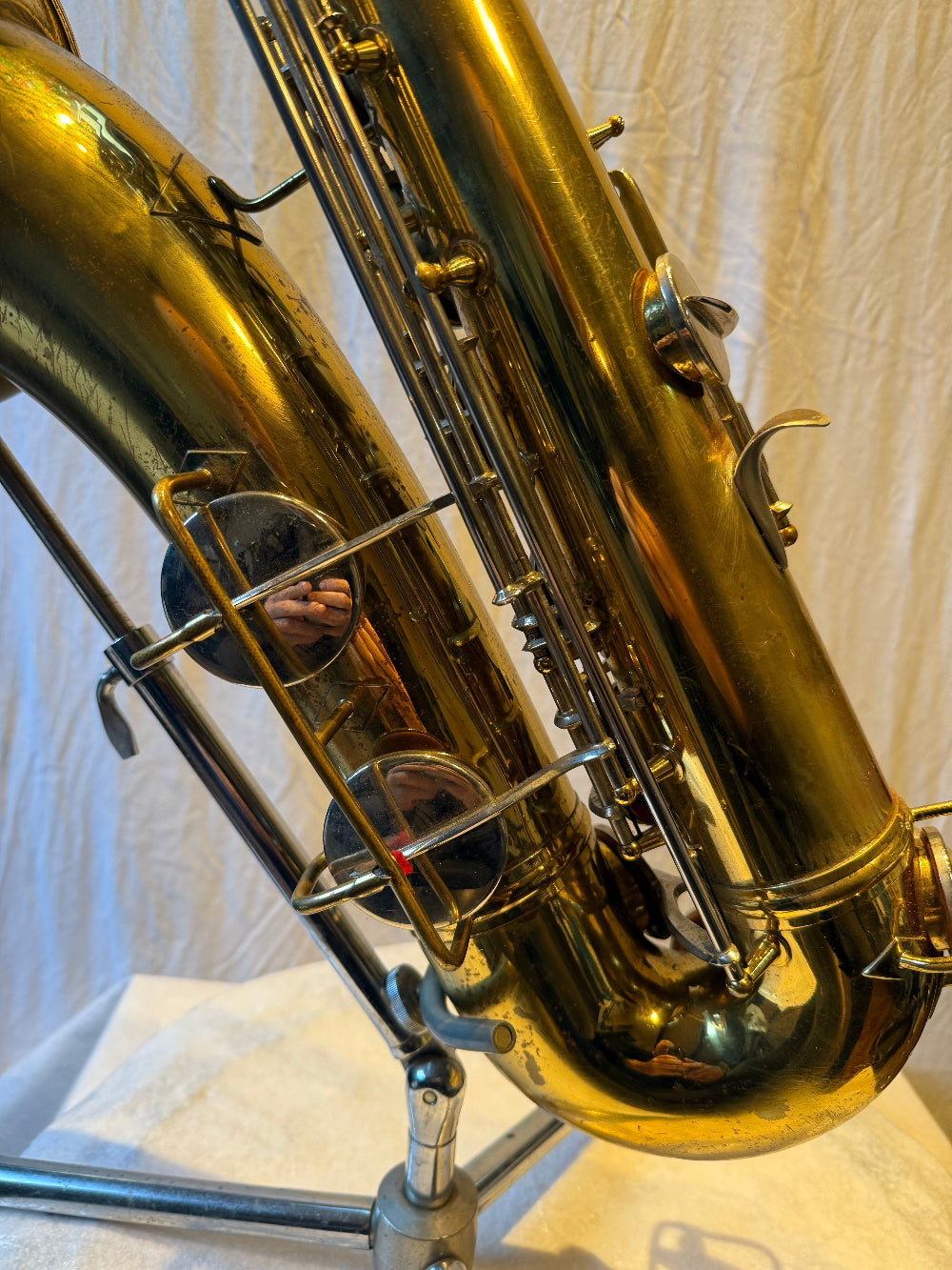 Conn tenor saxofoon 16M 1959 onderzijde
