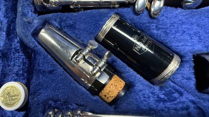     Noblet Paris clarinet mouthpiece, barrel and bell with original markings