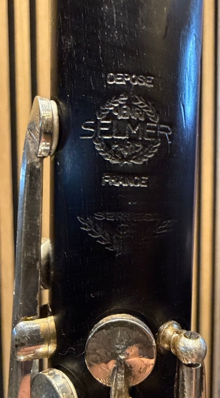 Henri Selmer Paris Series 9 clarinet maker’s mark