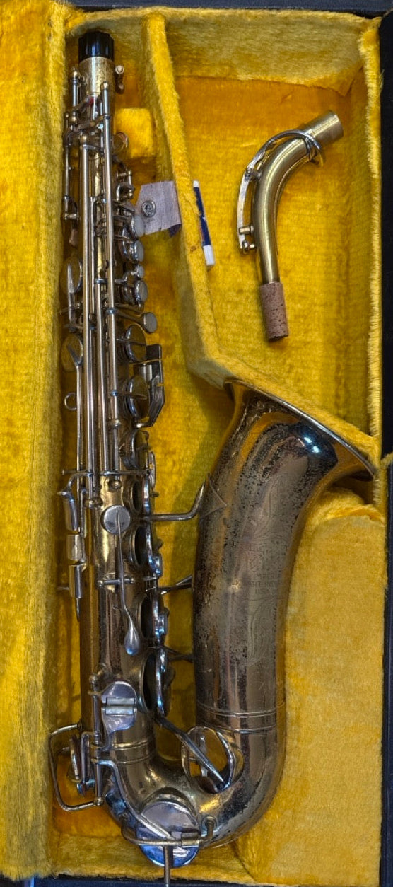 Martin Imperial alto saxophone with original neck and vintage hardcase