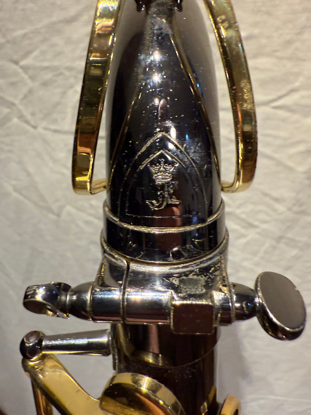 Keilwerth EX90 tenor saxofoon inscriptie
