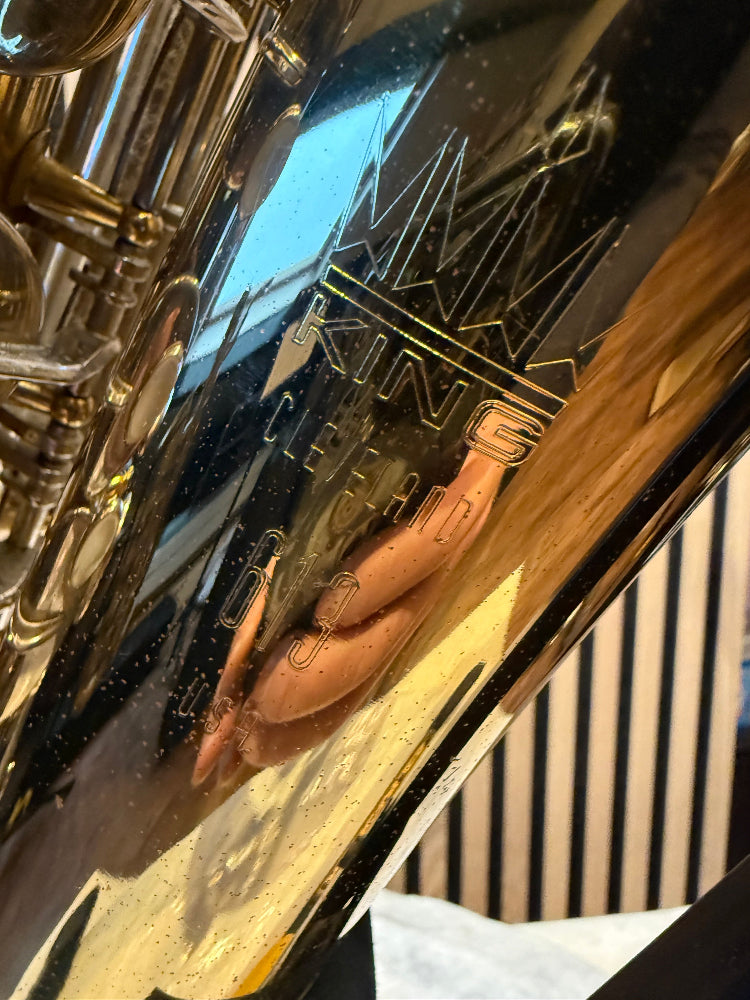 King Cleveland 613 vintage alt saxofoon gravure