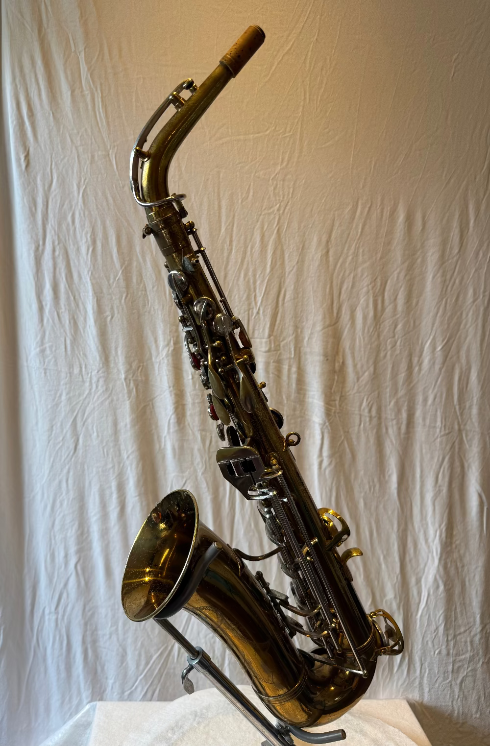 Malerne Paris Artist alt saxofoon zijaanzicht