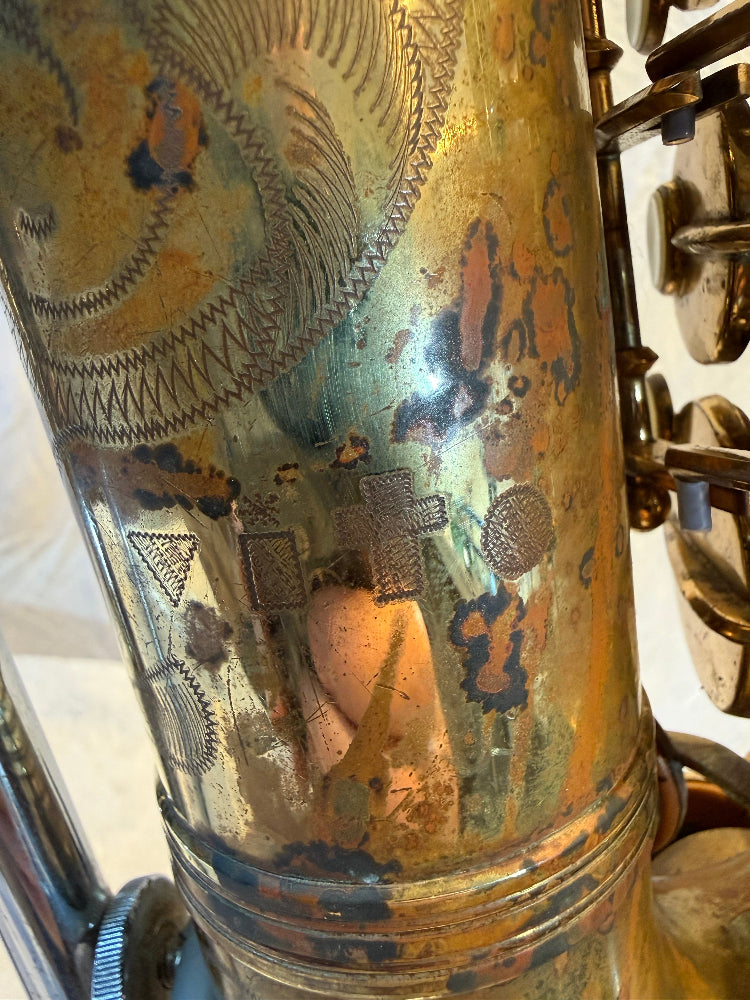 Noblet Vito al saxofoon gravure