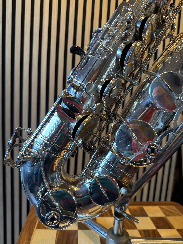Silver plated Selmer Mark VI mechanism detail