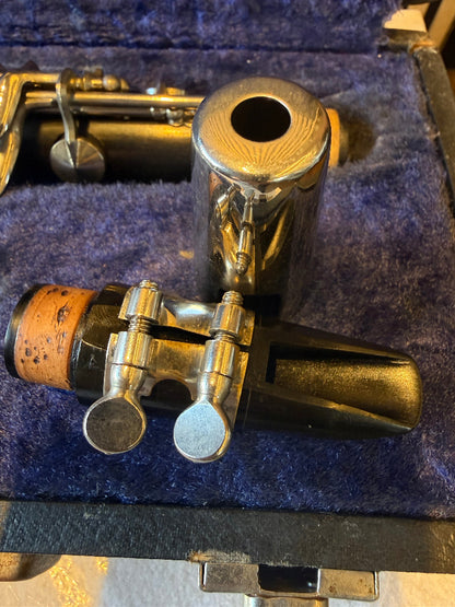 Upper joint and barrel receiver of the Noblet Paris Eb clarinet