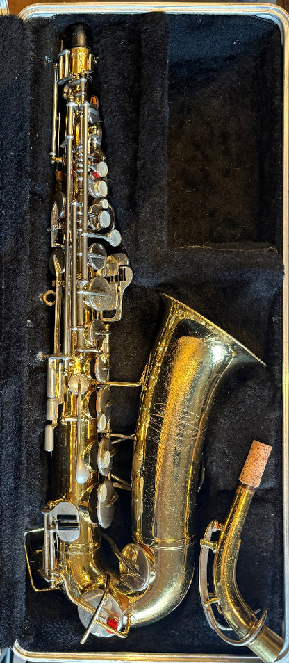 Vintage Buescher Aristocrat alt saxofoon in originele koffer