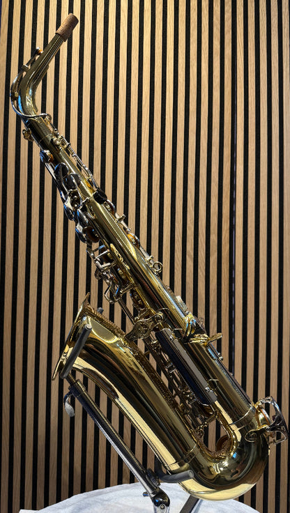Yamaha YAS-23 Japanese alto saxophone full side view on stand