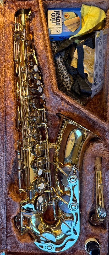 Yamaha YAS-23 original case interior with accessories