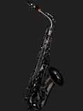 Cannonball A4-B Big Bell Stone Series alto saxophone in polished black nickel finish