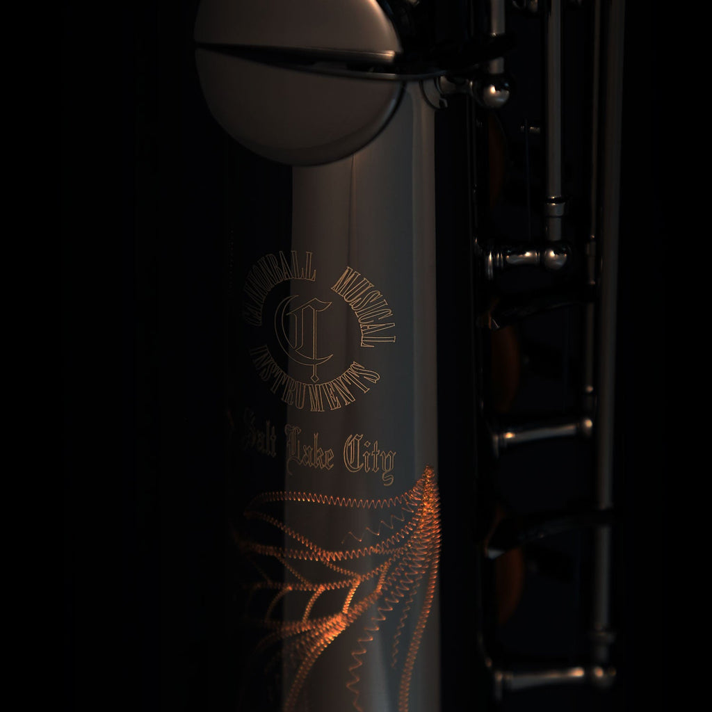 Cannonball B5-B baritone saxophone – Polished Black Nickel