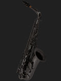 Cannonball A5-B Big Bell Stone Series alto saxophone in polished black nickel finish