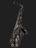Cannonball A5-BS Big Bell Stone Series alto saxophone – black nickel with silver-plated keys