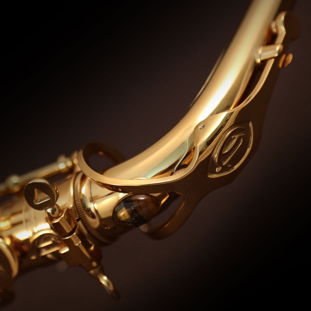 Cannonball A5-L Big Bell Stone Series alto saxophone in Rich Gold Lacquer - product image 7
