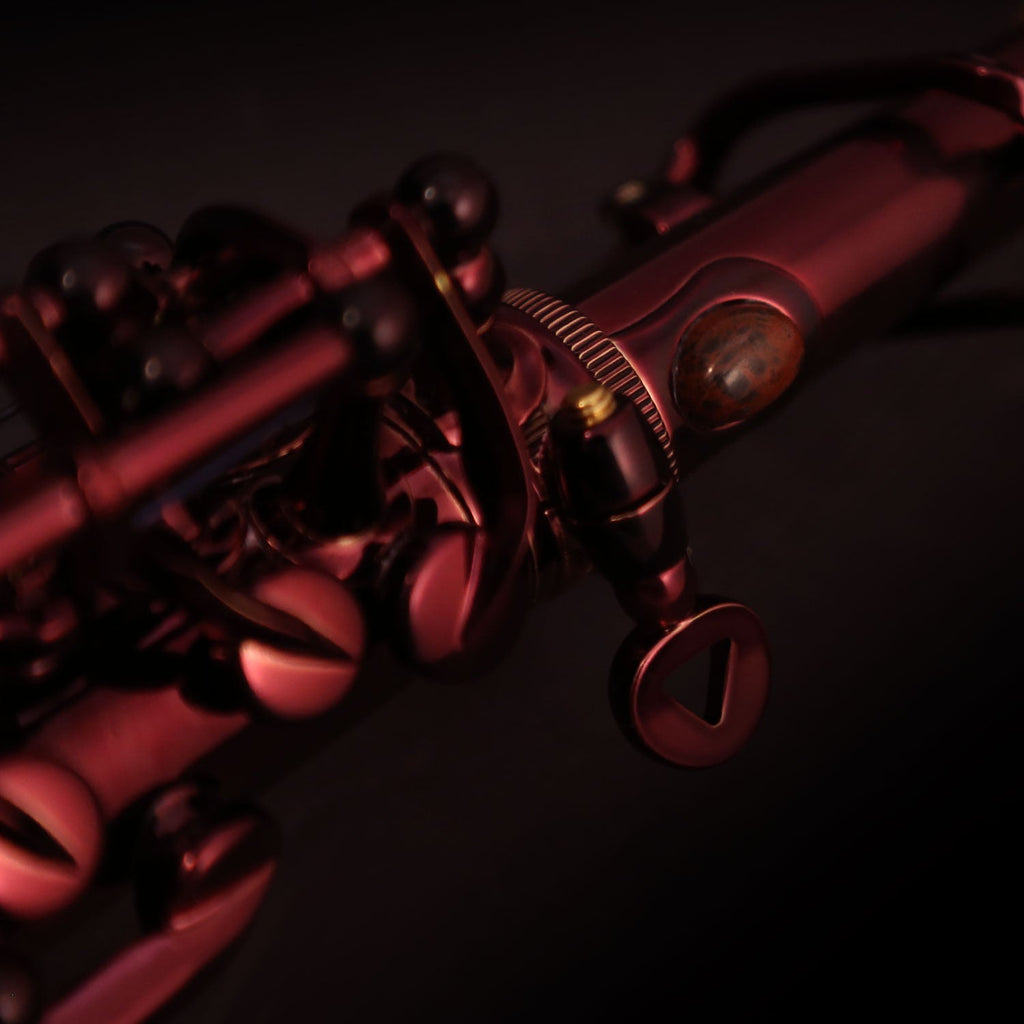 Cannonball A5-R alto saxophone – neck and keywork detail