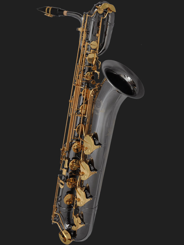 Cannonball B5-BL baritone saxophone – Black Nickel / Gold Lacquer Keys