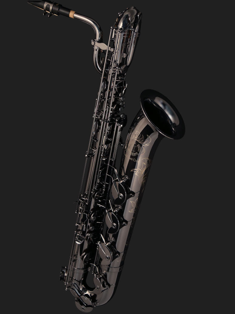 Cannonball B7-B baritone saxophone – Polished Black Nickel