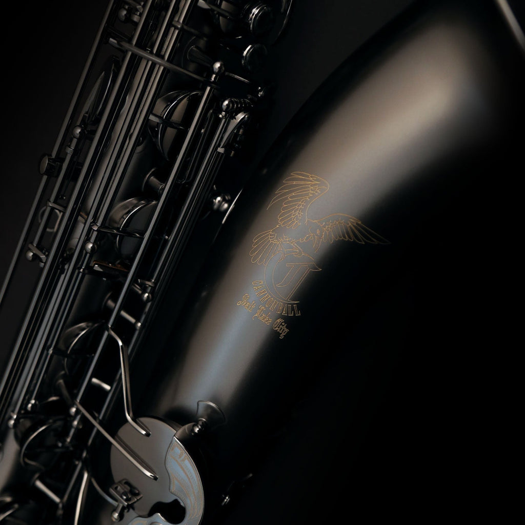 Cannonball T5-B Ice B tenor saxophone – The Raven® Iced Black
