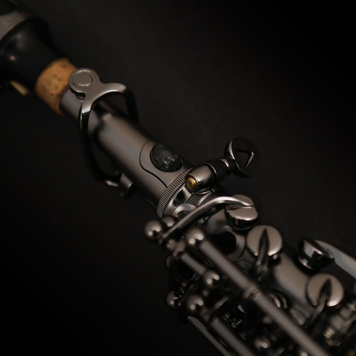 Cannonball SC5-B Ice B soprano saxophone – The Raven® Iced Black