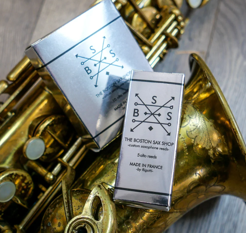 Boston Sax Shop Silver Label reeds and reed cuts