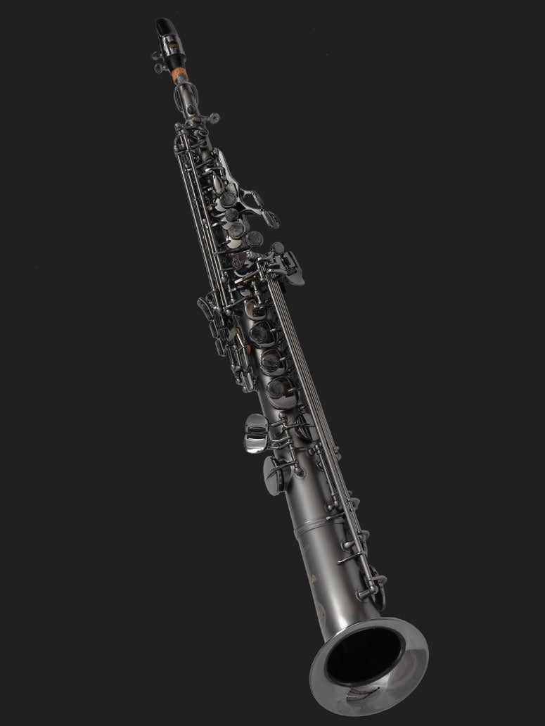 Cannonball SA5-B Ice B Big Bell Stone Series ARC soprano saxophone – The Raven Iced Black