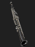 Cannonball SA5-BS Big Bell Stone Series ARC soprano saxophone – Black Nickel with Silver-Plated Keys