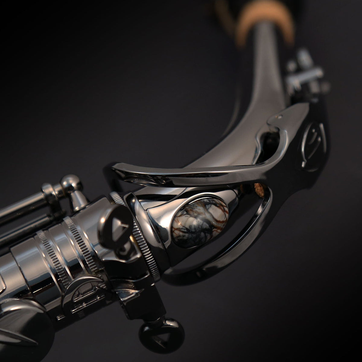 Cannonball GA5-B alto saxophone – bell and bow detail