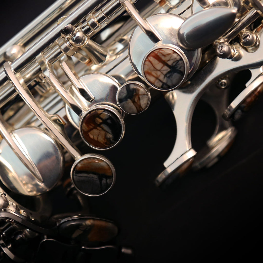 Cannonball GSC5-SB soprano saxophone – Silver-Plated Body / Black Nickel Bell & Bell Keys