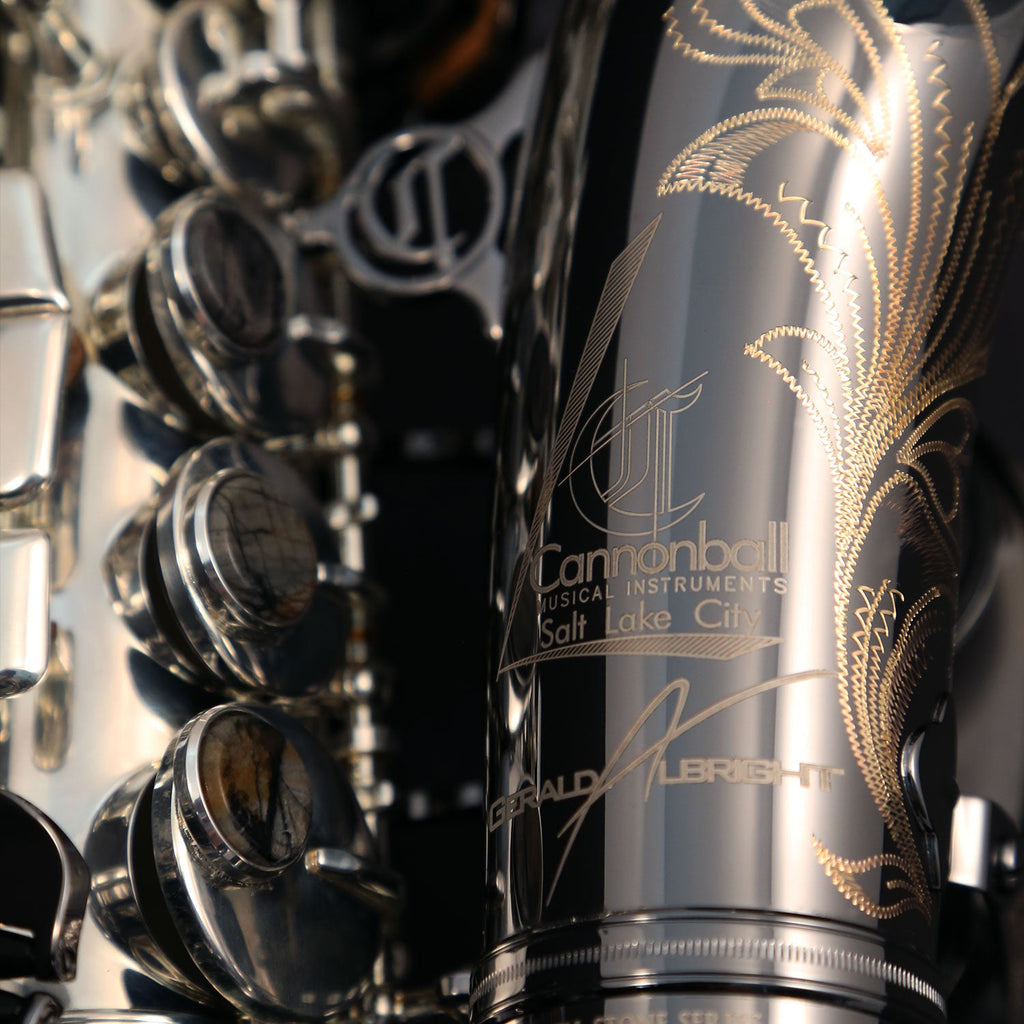 Cannonball GSC5-SB soprano saxophone – Silver-Plated Body / Black Nickel Bell & Bell Keys