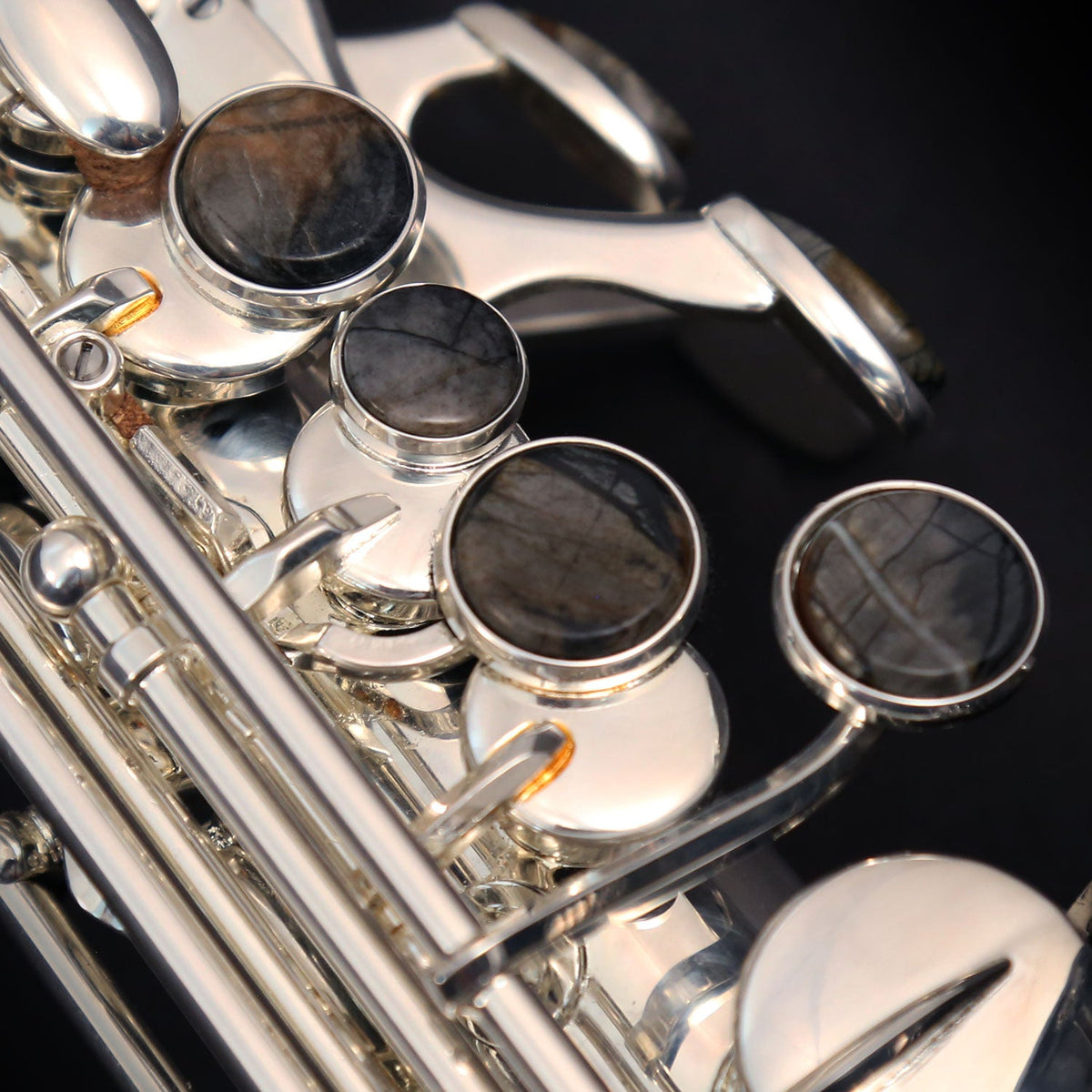 Cannonball GSC5-SB soprano saxophone – Silver-Plated Body / Black Nickel Bell & Bell Keys