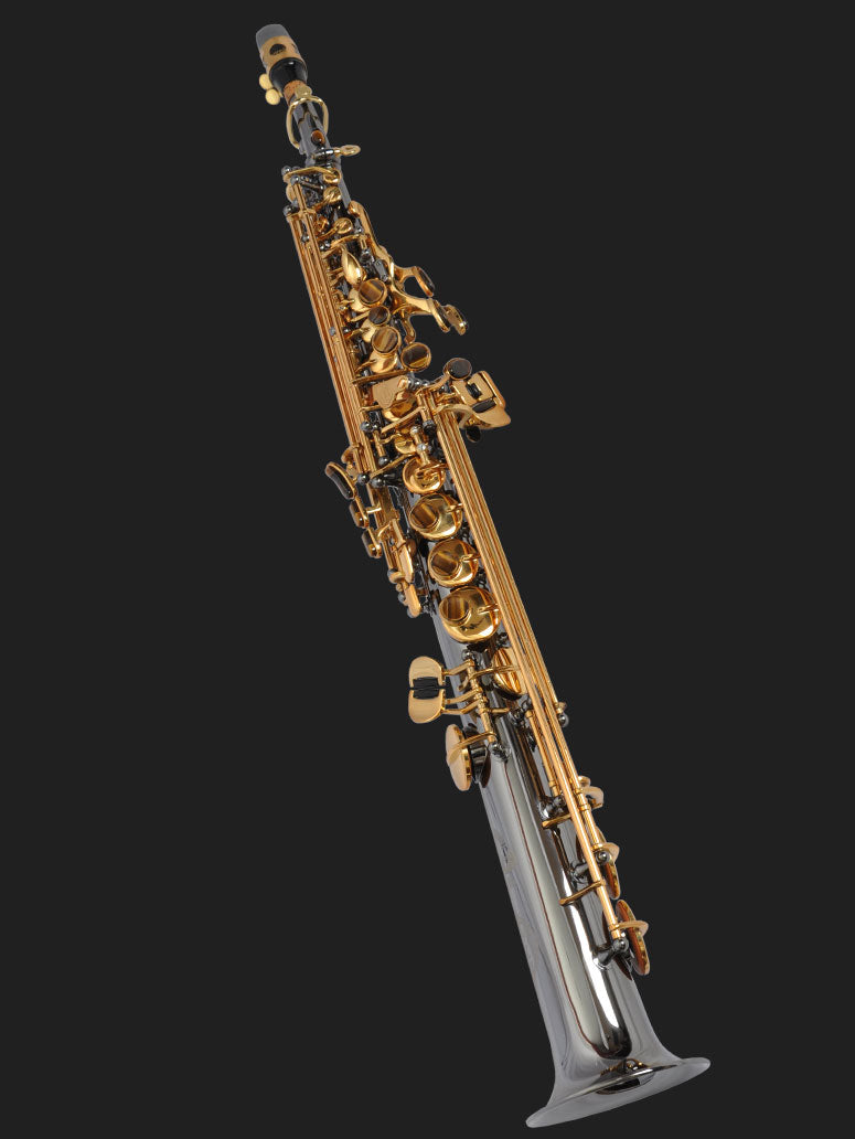 Cannonball S5-BL soprano saxophone – Black Nickel / Gold Lacquer Keys