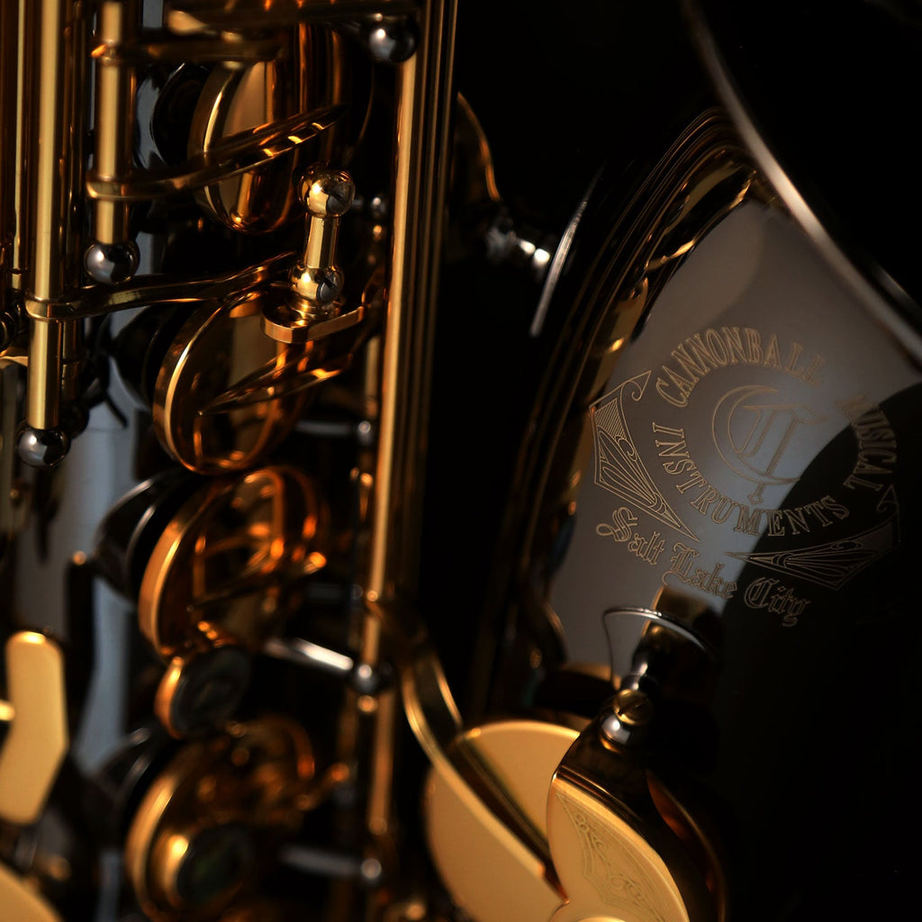 Cannonball AScep-BL alto saxophones – Black Nickel / Gold Lacquer Keys