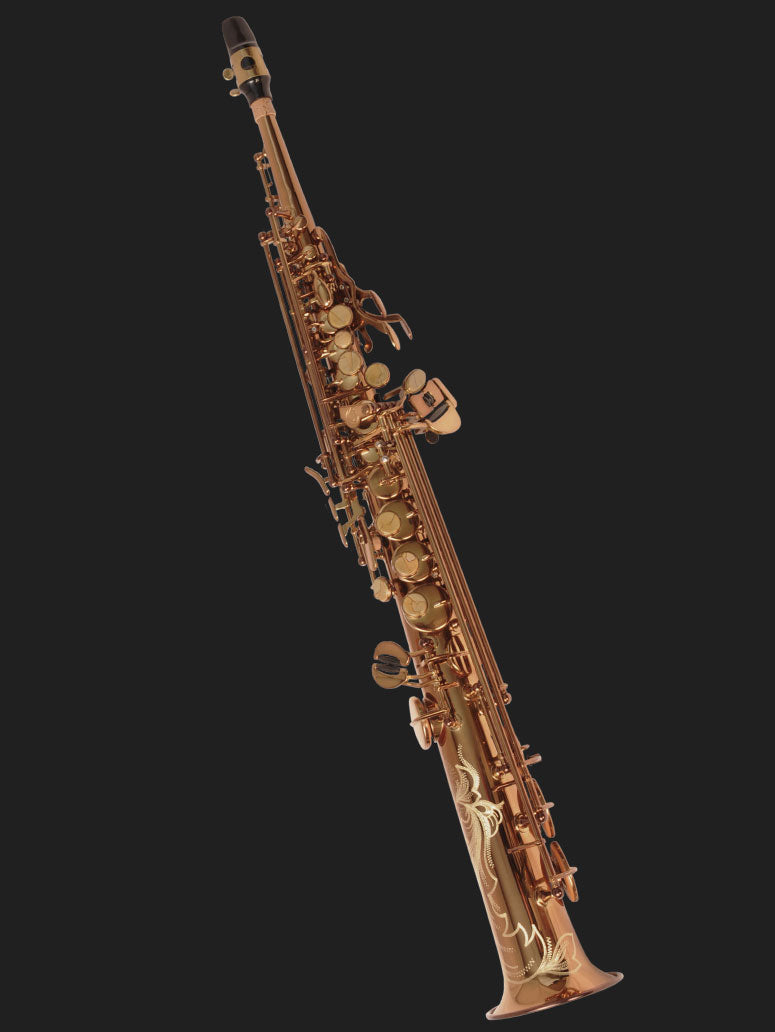 Cannonball SVR-L soprano saxophone – Dark Amber Lacquer