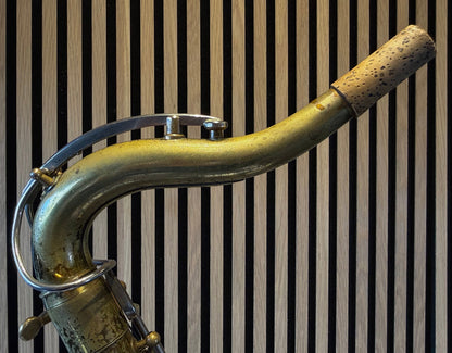 the martin indiana tenor saxophone neck detail