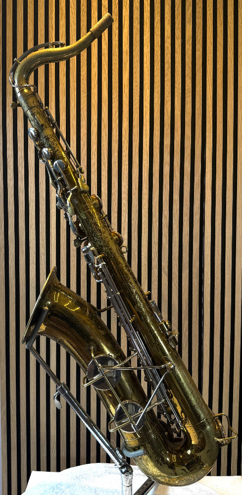 the martin indiana tenor saxophone side view instrument