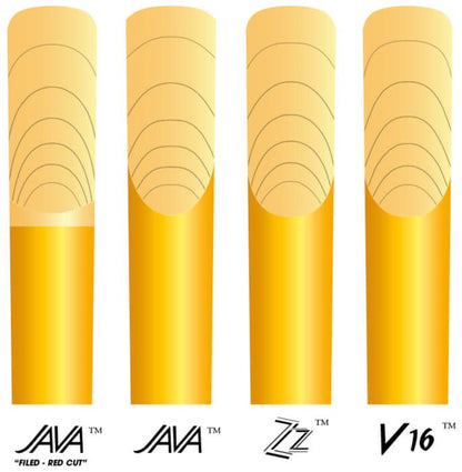 Vandoren Java Red Cut Tenor Saxophone Reed Tip and Cut Detail
