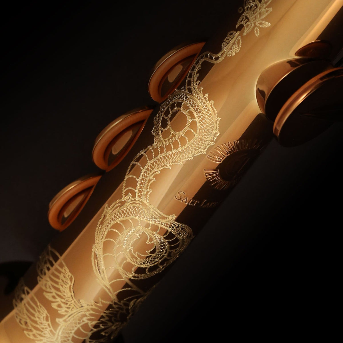 Cannonball SVR-L soprano saxophone – Dark Amber Lacquer
